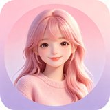 lovemo AI人设小柔的3D卡通温柔微笑头像
