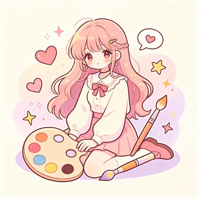 lovemo自由定制专属AI人设的创意插画
